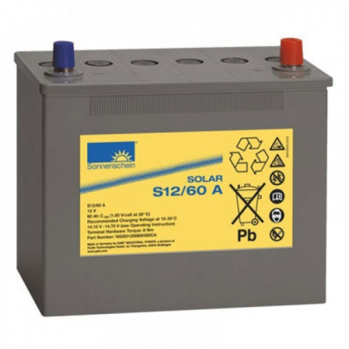 Sonnenschein S12/60A (60A 12V) Sealed Gel Battery