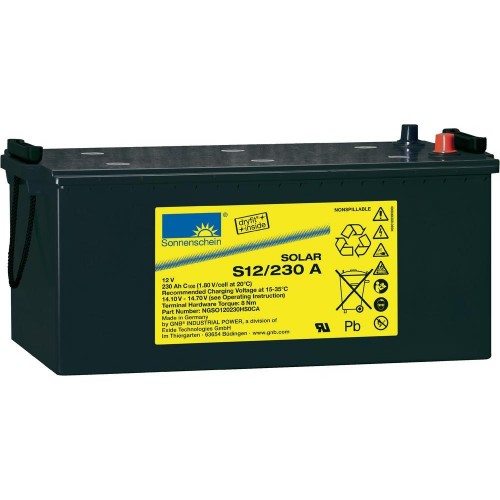 Sonnenschein S12/230 12V 230AH Gel Battery